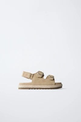 JUTE LEATHER SANDALS