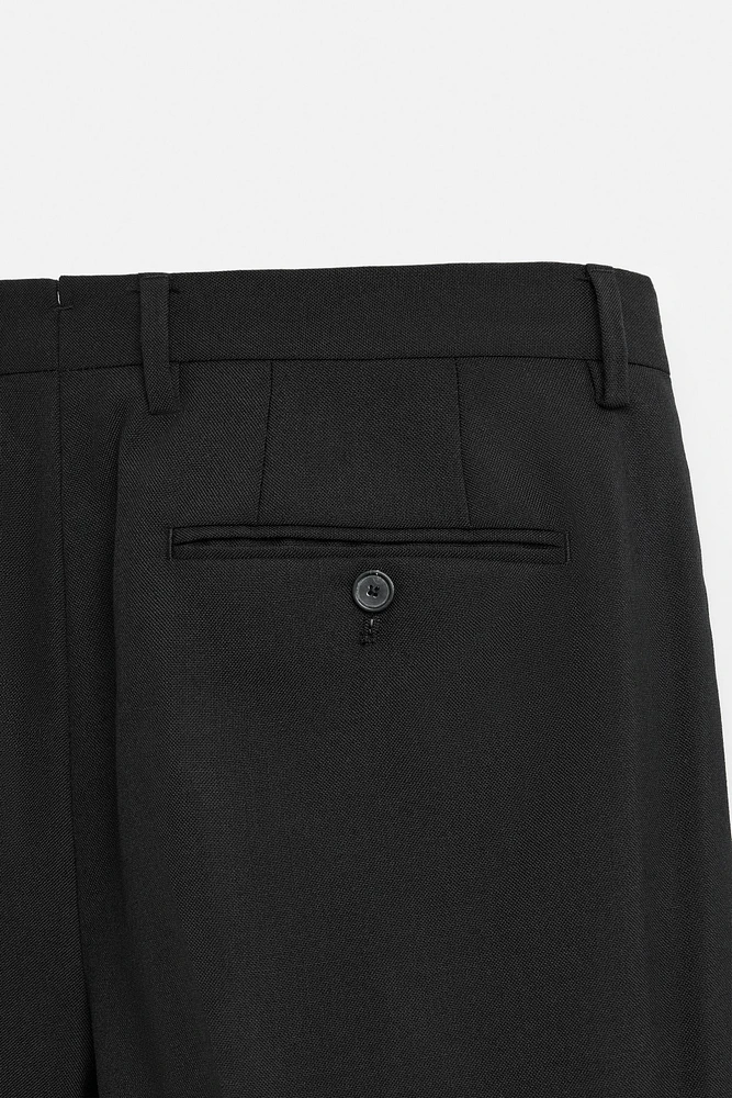 100% WOOL SUIT PANTS