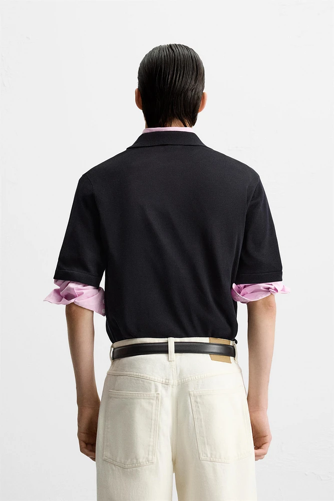 POLO EN MAILLE AVEC VISCOSE