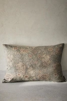 HOUSSE DE COUSSIN LIN DÉLAVÉ IMPRIMÉ MORRIS & CO