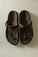 LEATHER SANDALS WITH ASYMMETRIC STRAP