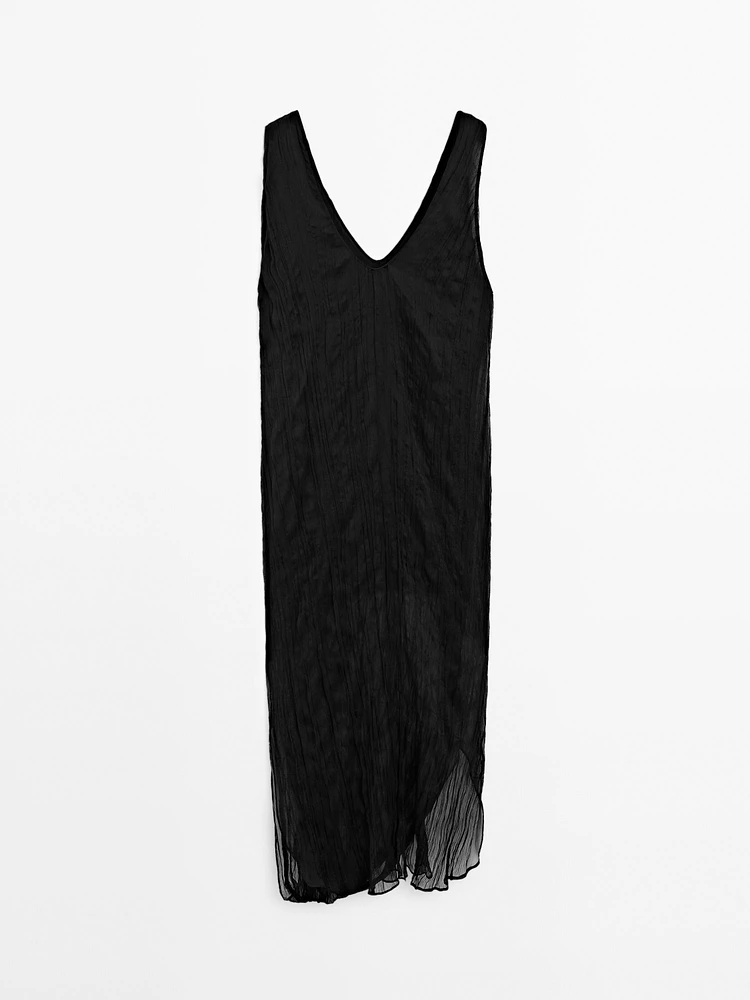 Robe longue fluide plissée - Limited Edition