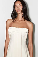 ROBE BUSTIER À LACET