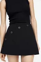 SPLIT SKIRT WITH BUTTONS