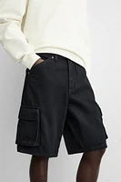 DENIM CARGO SHORTS