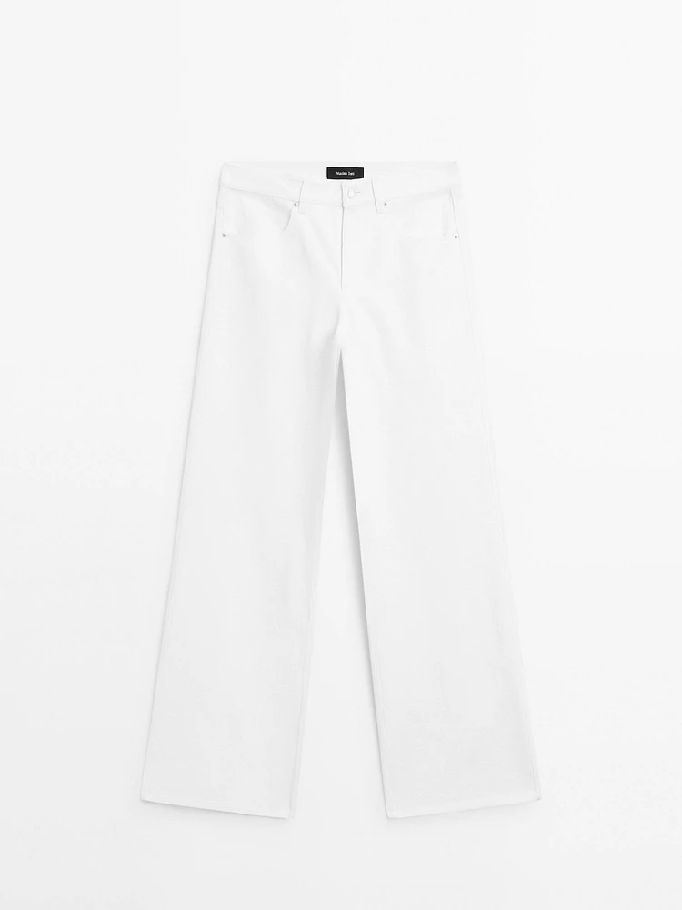 Tejan trousers with texture detail