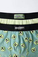 6-14 ANS/ LOT DE DEUX BOXERS MINECRAFT © MOJANG AB. ™