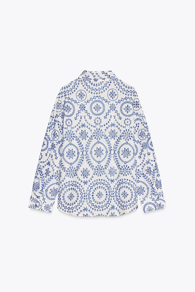 CHEMISE BRODERIES PERFORÉES