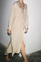 STRIPED SHIRT DRESS ZW COLLECTION