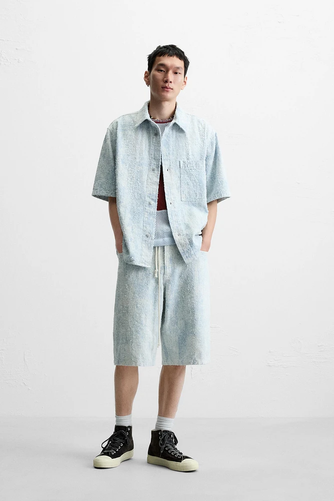 BRUSHED FINISH DENIM SHIRT
