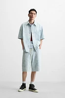 BRUSHED FINISH DENIM SHIRT