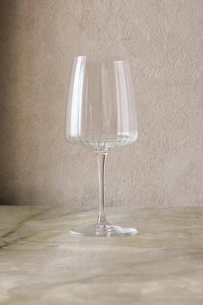 GRAND VERRE À VIN RECYCLABLE LIGNES