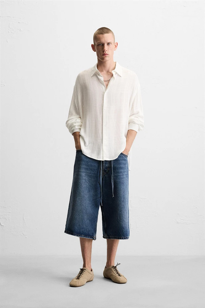 CHEMISE JACQUARD À CARREAUX