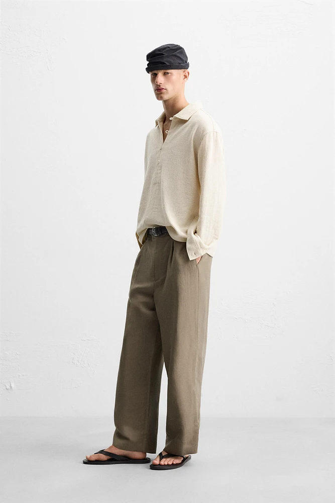 TEXTURED POLO SHIRT