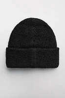 TURNED-UP KNIT BEANIE
