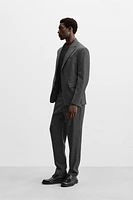 WOOL FLANNEL SUIT PANTS