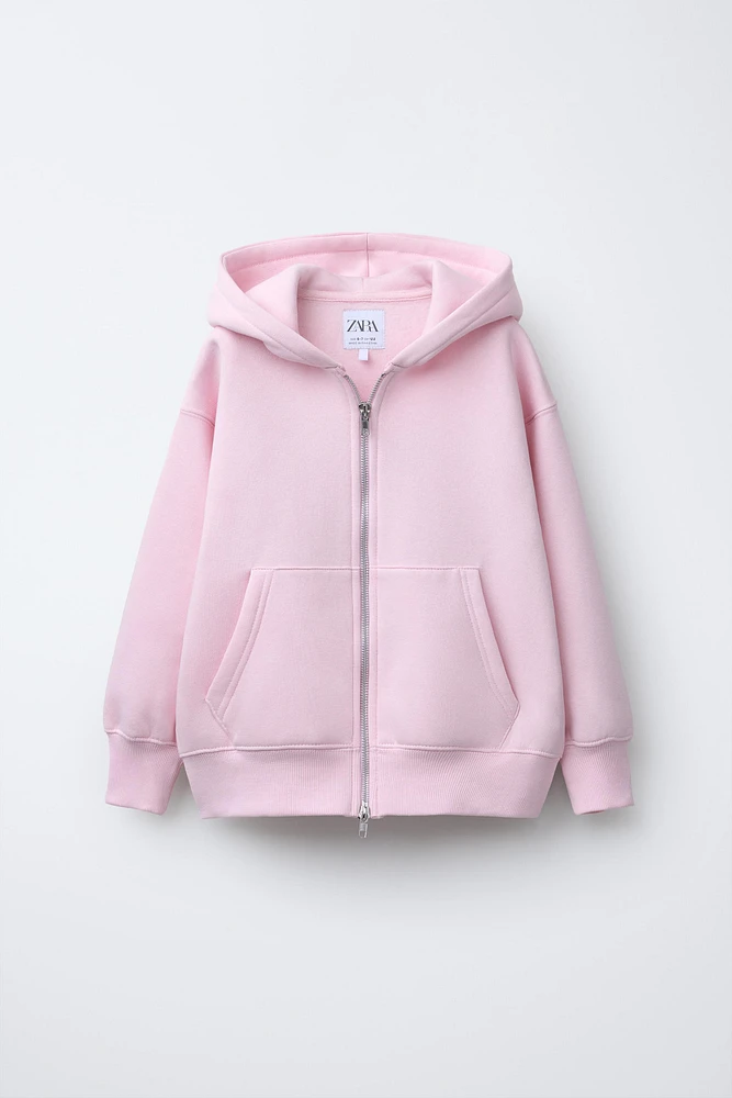 HOODED SWEATSHIRT WITH ZIP