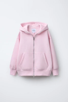HOODED SWEATSHIRT WITH ZIP