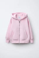 HOODED SWEATSHIRT WITH ZIP