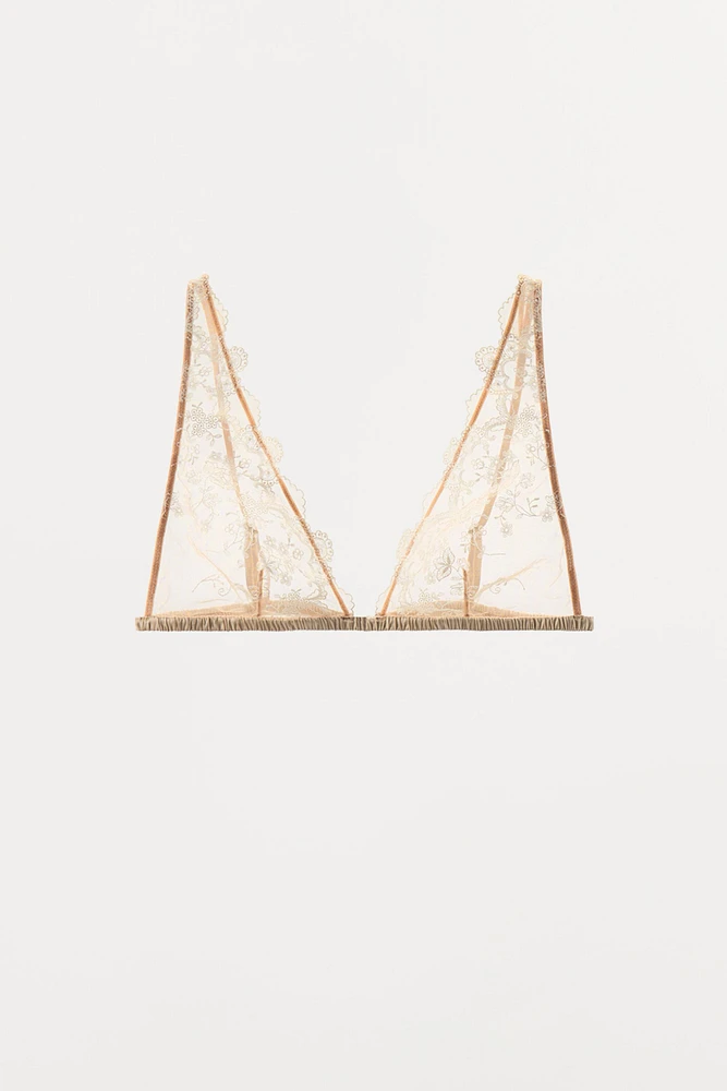 SOUTIEN-GORGE TRIANGLE MESH DENTELLE