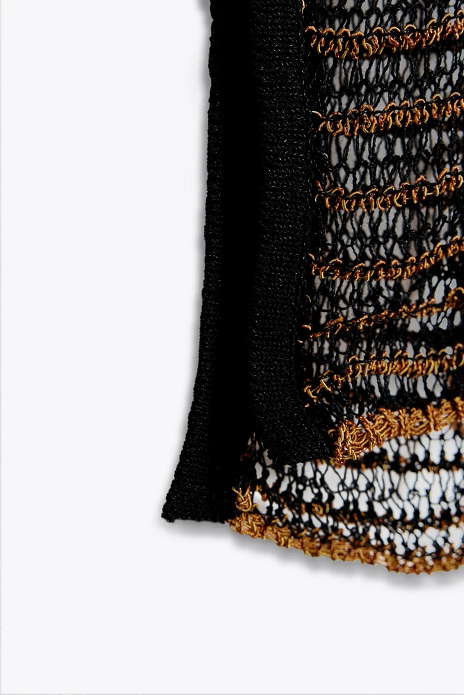 OPEN KNIT DRESS