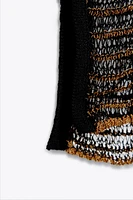 OPEN KNIT DRESS
