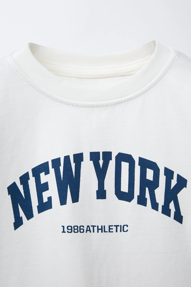 T-SHIRT DE JOGGING À INSCRIPTION