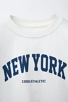 T-SHIRT DE JOGGING À INSCRIPTION