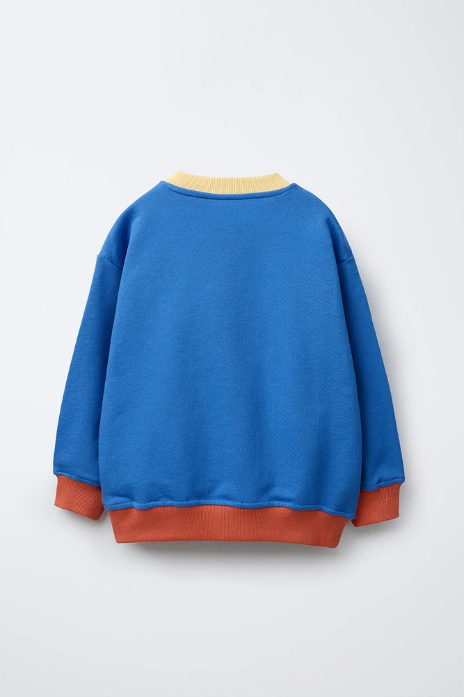 TEXT PRINT SWEATSHIRT