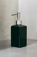 SHINY EARTHENWARE SOAP DISPENSER