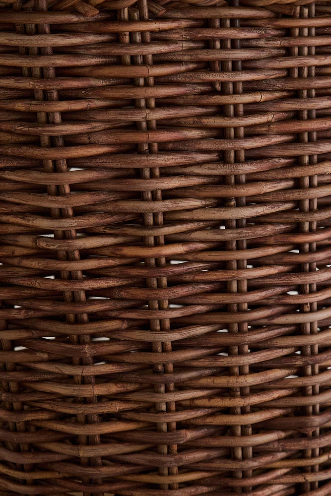 CORBEILLE ROTIN CARRÉE