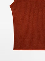 Ribbed crop top
