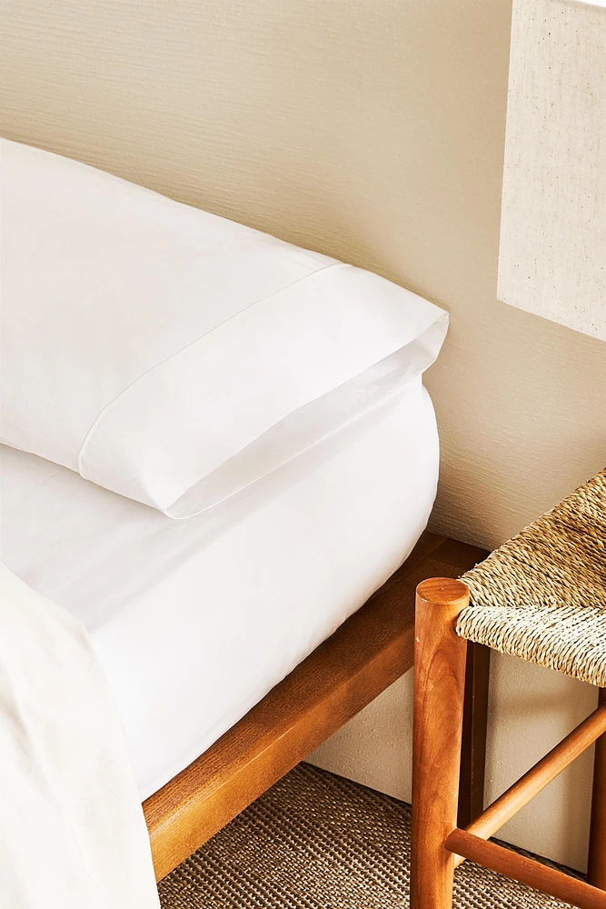 DRAP-HOUSSE COTON PERCALE | 40 CM DE HAUT (300 FILS)