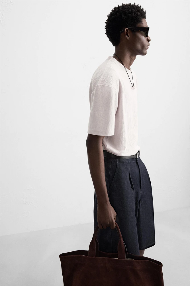 RELAXED FIT STRUCTURED T-SHIRT