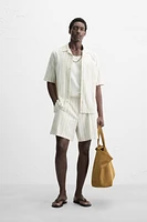 CHEMISE STRUCTURE À RAYURES