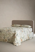 FLORAL PRINT SATEEN FLAT SHEET