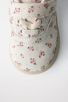 BAREFOOT FLORAL SNEAKERS