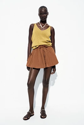 ELASTIC WAIST SHORTS