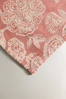 NAPPE COTON LIN JACQUARD FLEURS