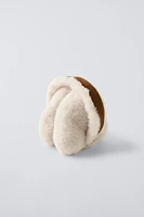 DOUBLE FACED HEART EAR MUFFS