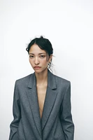 BLAZER DROIT À ÉPAULETTES