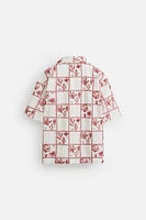 CHEMISE BRODERIES CONTRASTE