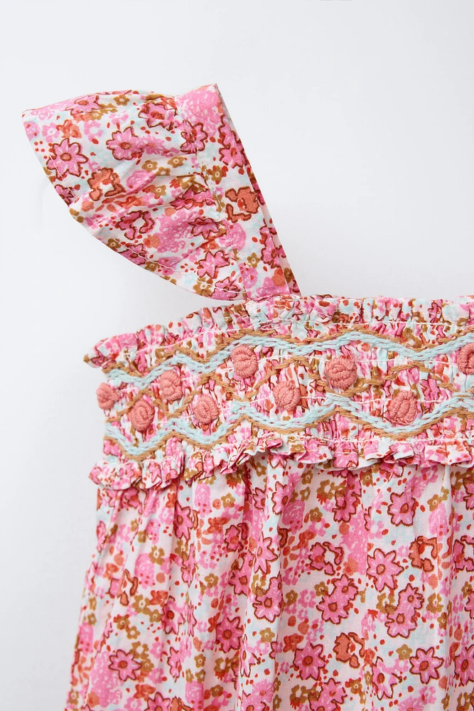 ROBE ET CULOTTE À FLEURS