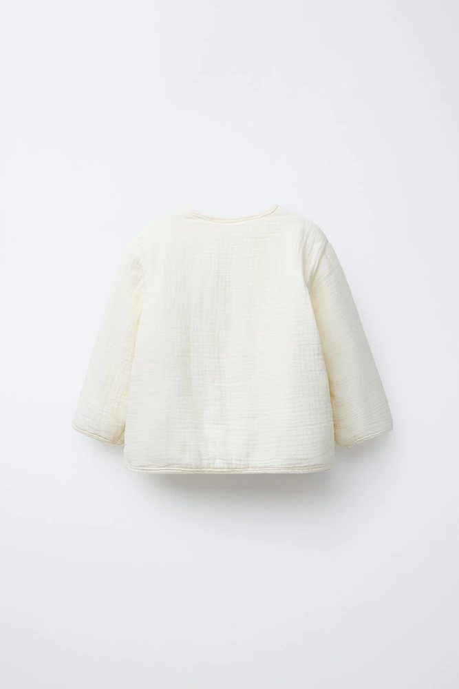 TEXTURED QUILTED JACKET