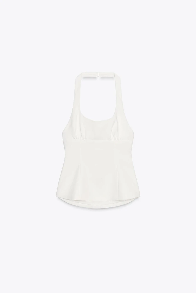 TOP HALTER LACETS