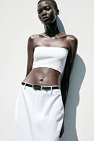 JUPE MIDI DROITE CEINTURE