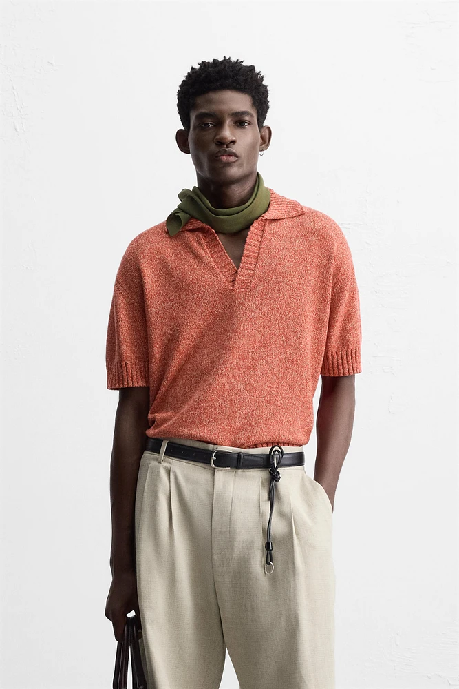 POLO EN MAILLE CONTRASTE