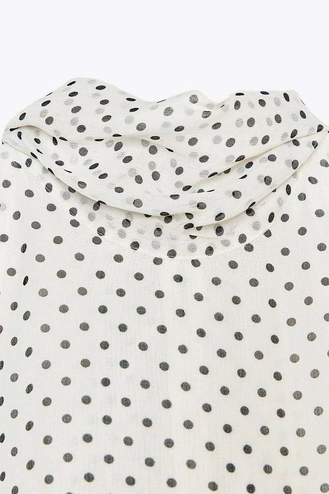ZW COLLECTION POLKA DOT HALTER TOP