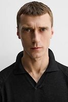 100% LINEN KNIT POLO SHIRT LIMITED EDITION