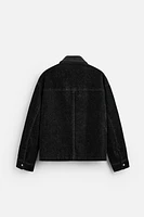 POCKETED VELVET JACKET